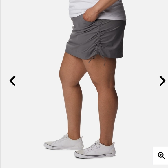 Columbia casual grey skort mini skirt, women's 2X - Picture 4 of 11